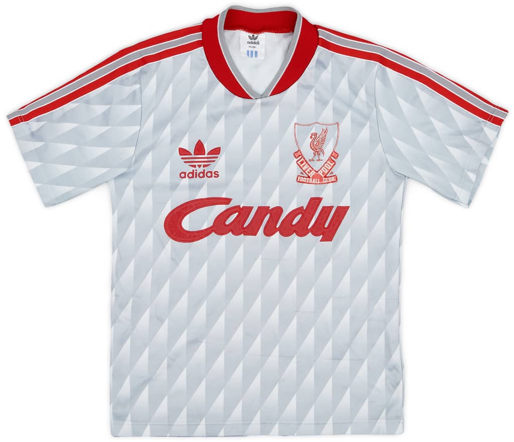 1989-91 Liverpool Away Shirt - 5/10 - (S.Boys)