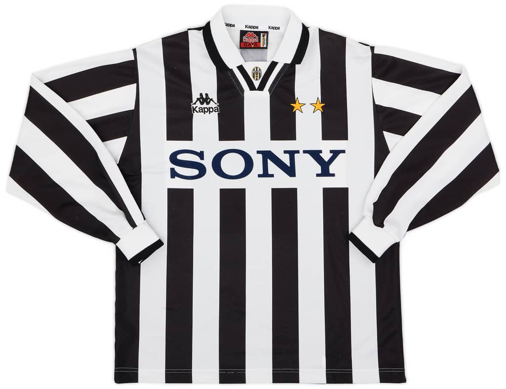 1995-97 Juventus Home L/S Shirt - 8/10 - (S)