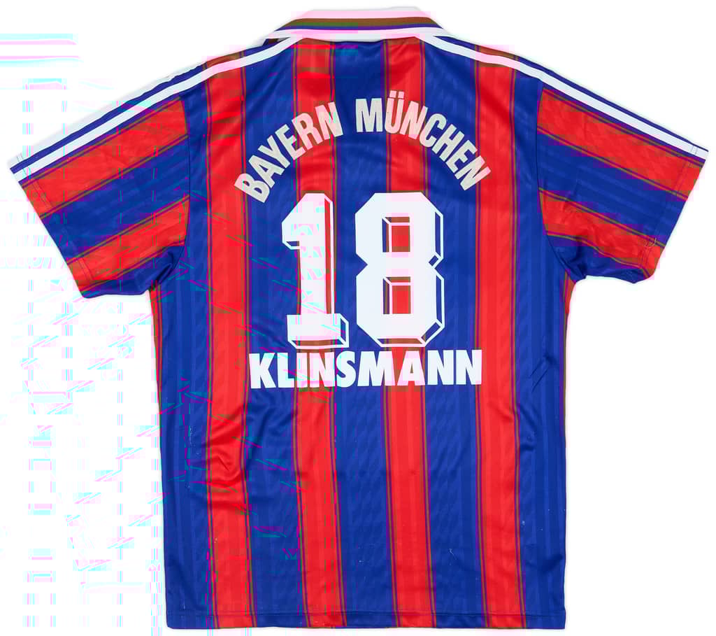 1995-97 Bayern Munich Home Shirt Klinsmann #18 - 5/10 - (S)