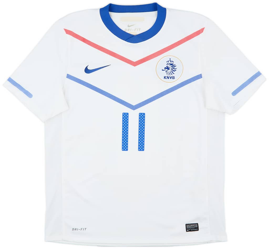 2010-11 Netherlands Away Shirt Robben #11 - 6/10 - (M)