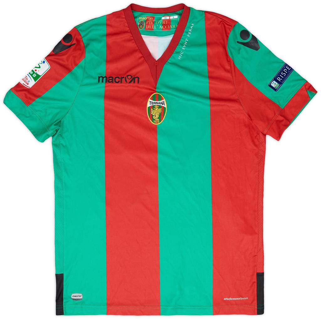 2016-17 Ternana Match Issue Home Shirt La Gumina #9