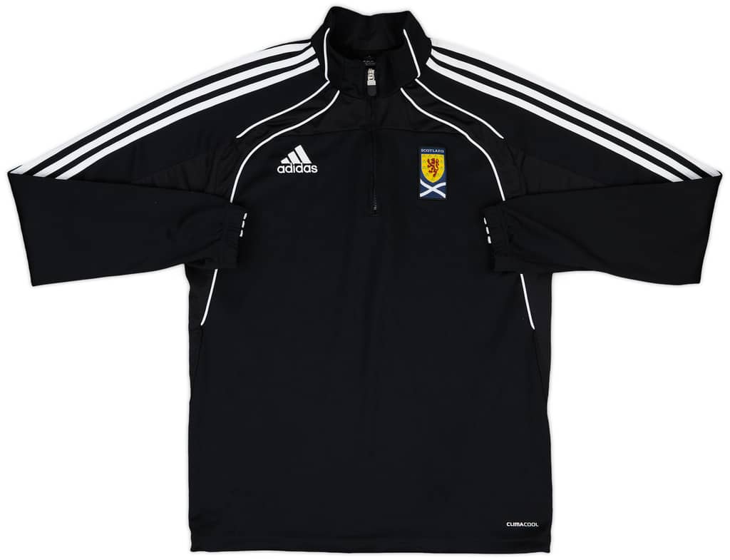 2010-11 Scotland adidas 1/4 Zip Drill Top - 8/10 - (M/L)