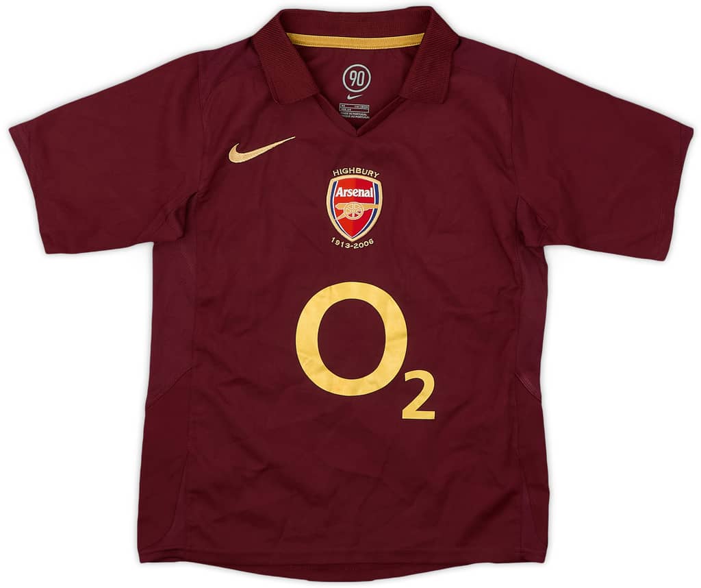2005-06 Arsenal Home Shirt - 9/10 - (6-7 Years)