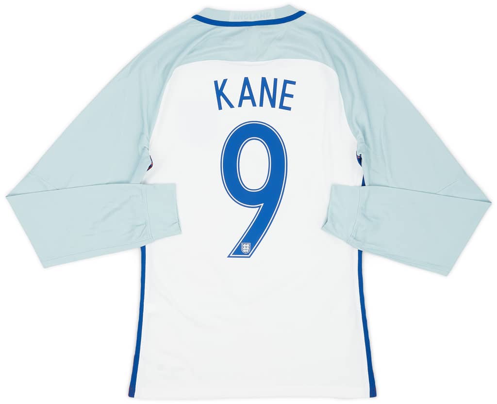 2016-17 England Player Issue Home L/S Shirt Kane #9 (S)