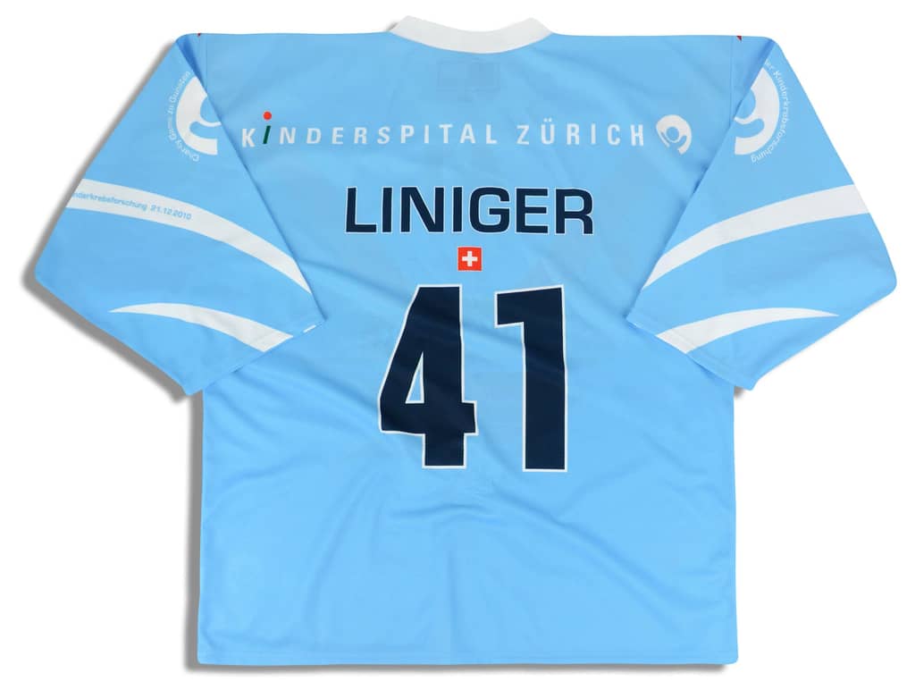 2010 Kloten Flyers Liniger #41 Ochsner Charity Jersey (Home) XL