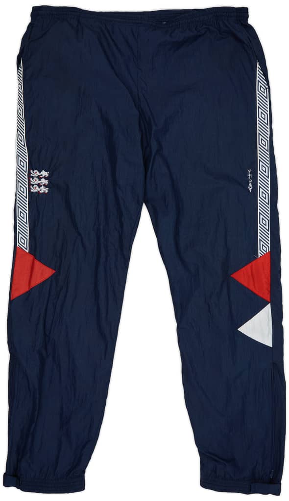 1990-92 England Umbro Tracksuit Bottoms - 7/10 - (L)