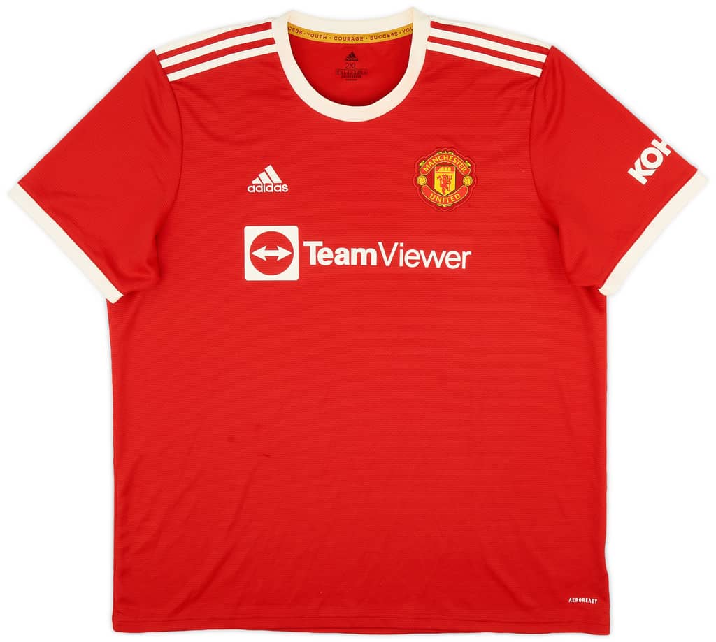 2021-22 Manchester United Home Shirt Sancho #25 - 9/10 - (XXL)
