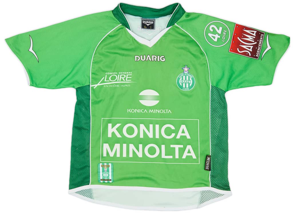 2004-05 Saint Etienne Home Shirt Piquionne #9 - 7/10 - (S)