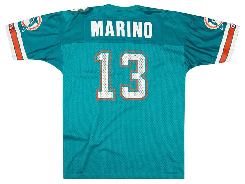 1990-96 Miami Dolphins Marino #13 Champion Jersey (Home) XL
