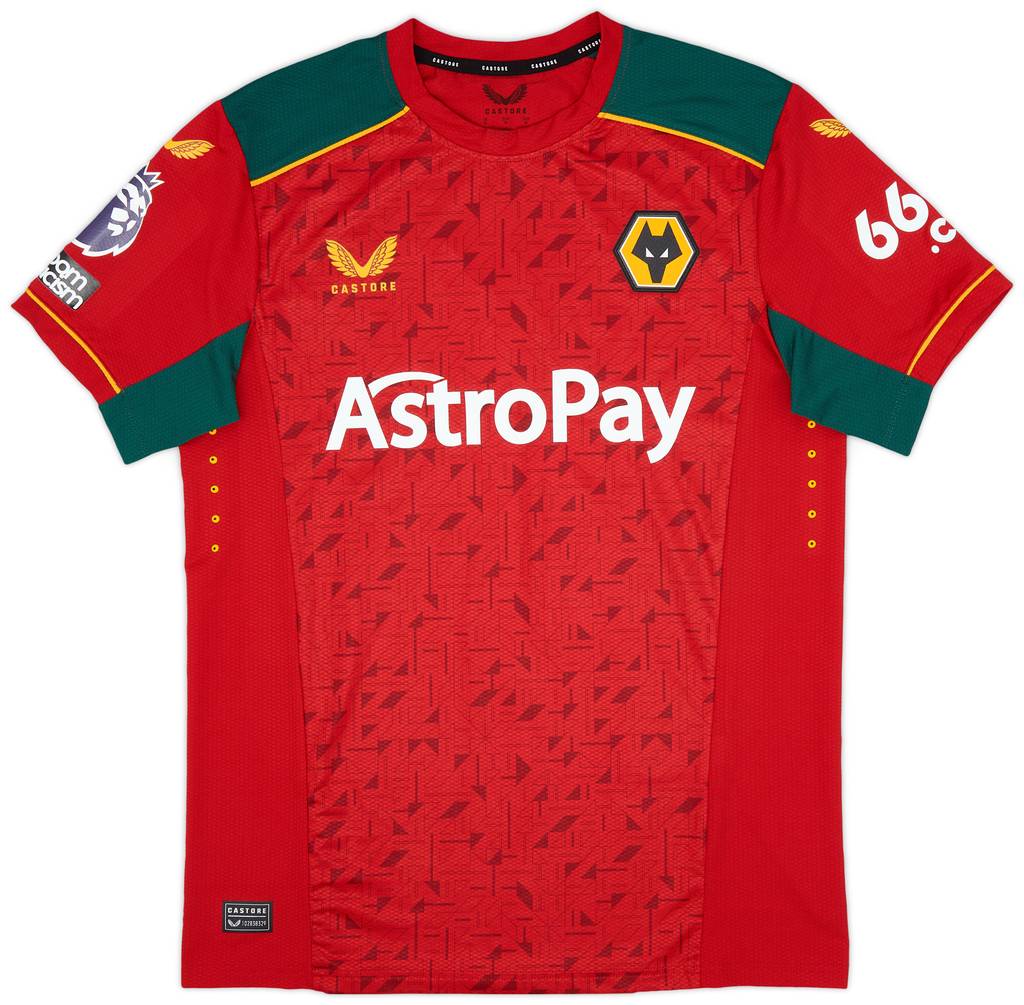 2023-24 Wolves Match Issue Away Shirt N. Semedo #22