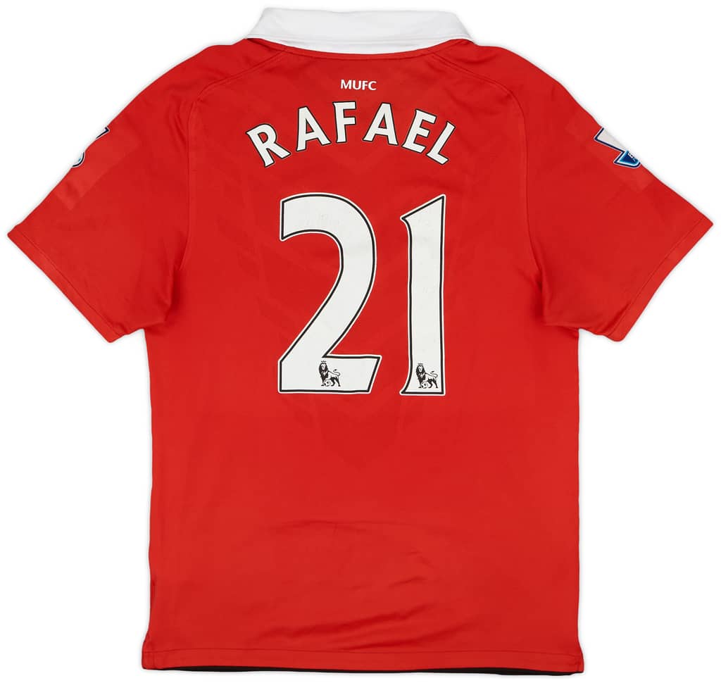 2010-11 Manchester United Home Shirt Rafael #21 - 5/10 - (S)