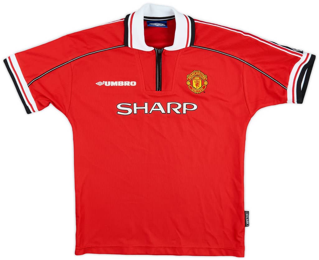 1998-00 Manchester United Home Shirt - 8/10 - (L.Boys)