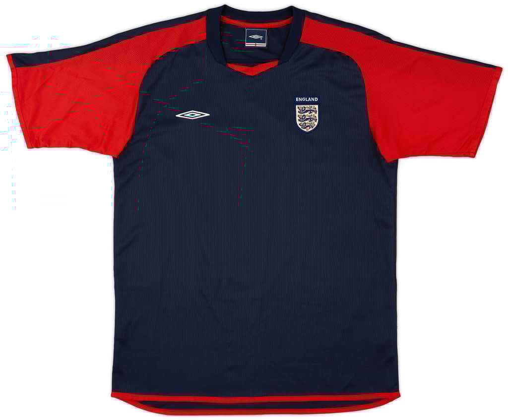 2005-06 England Umbro Training Shirt - 9/10 - (M)