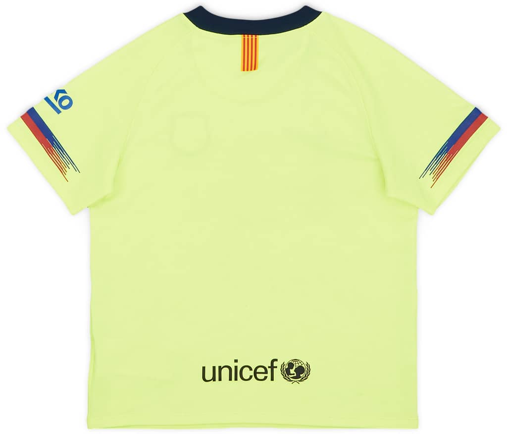 2018-19 Barcelona Away Shirt - 8/10 - (6-7 Years)