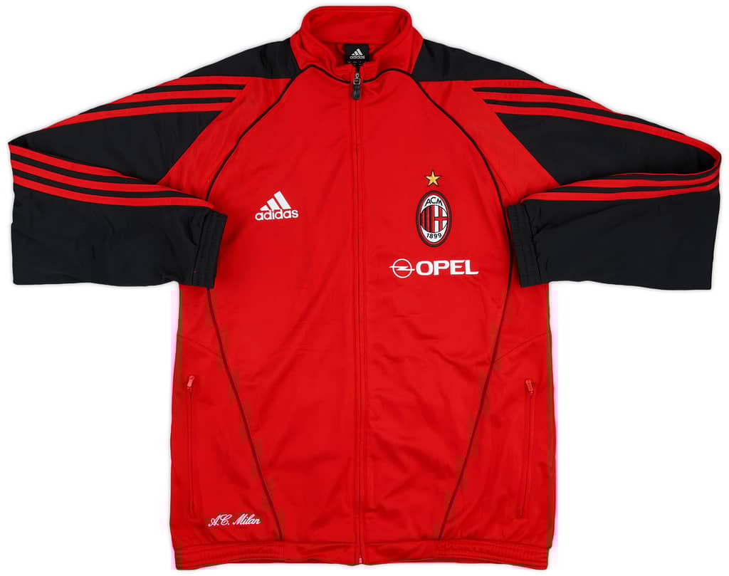 2005-06 AC Milan adidas Track Jacket - 8/10 - (XL.Boys)