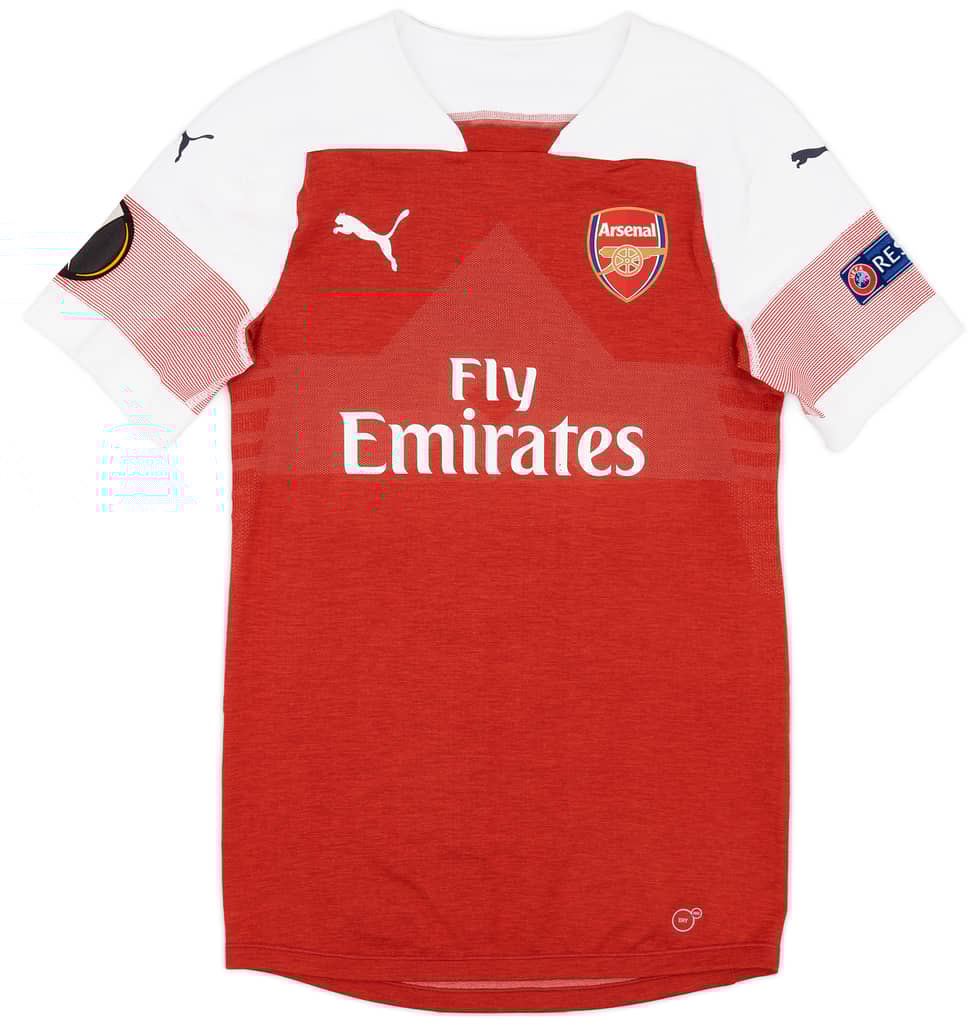 2018-19 Arsenal Match Issue Europa League Home Shirt Sokratis #5