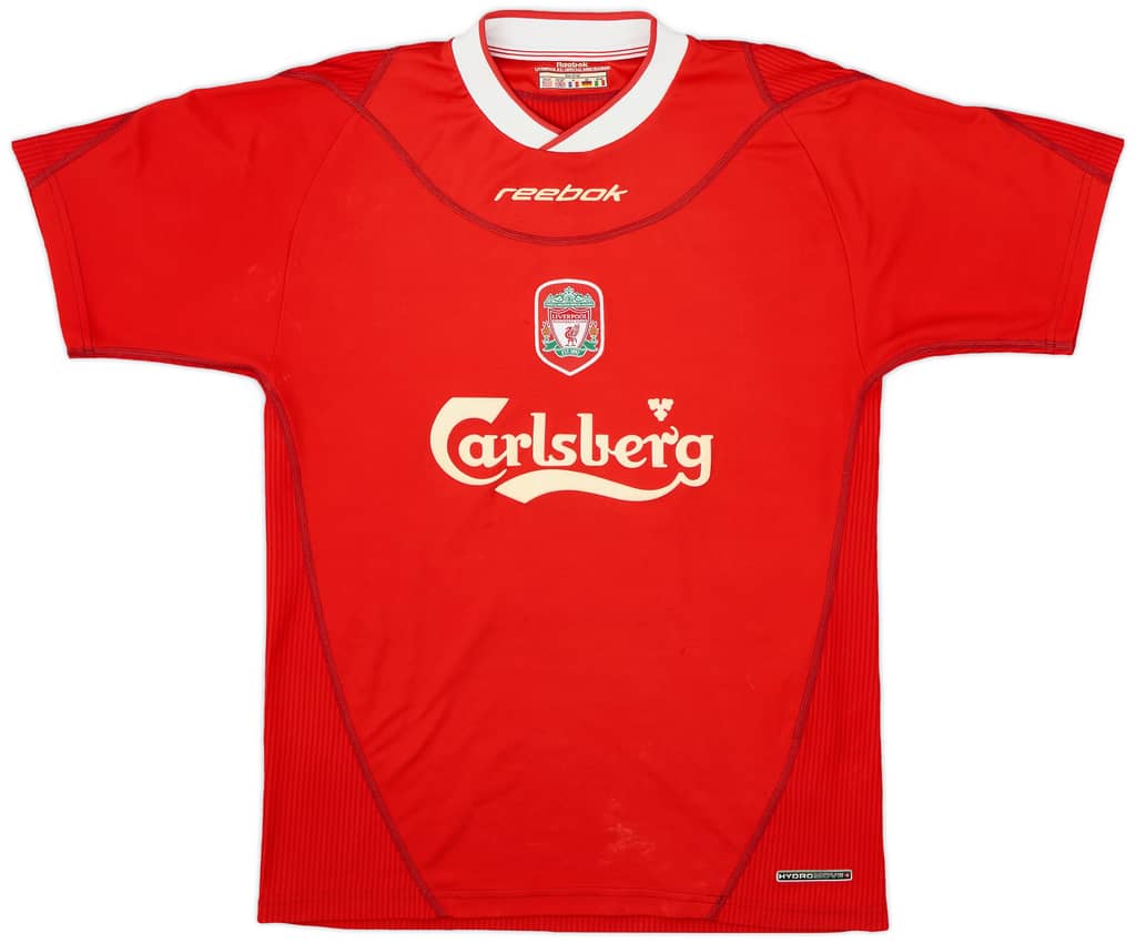 2002-04 Liverpool Home Shirt Gerrard #17 - 6/10 - (S)