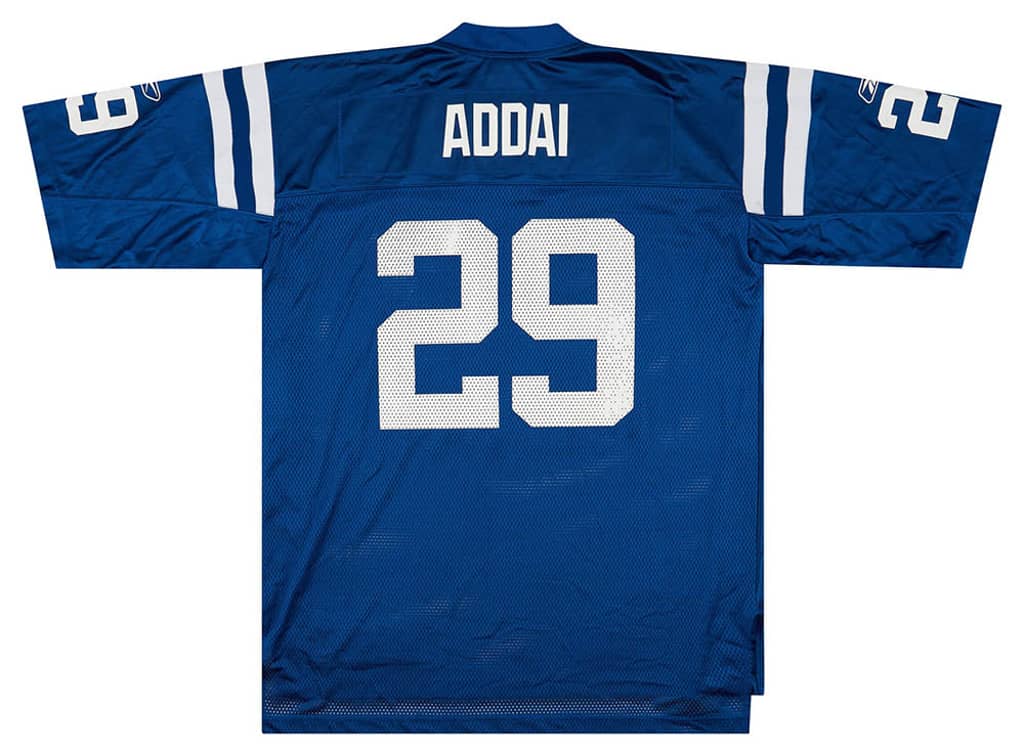 2007 Indianapolis Colts Addai #29 Reebok On Field Jersey (Home) XL