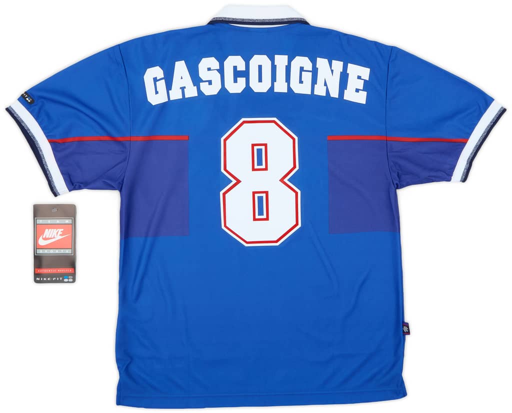 1997-99 Rangers Home Shirt Gascoigne #8 (M)