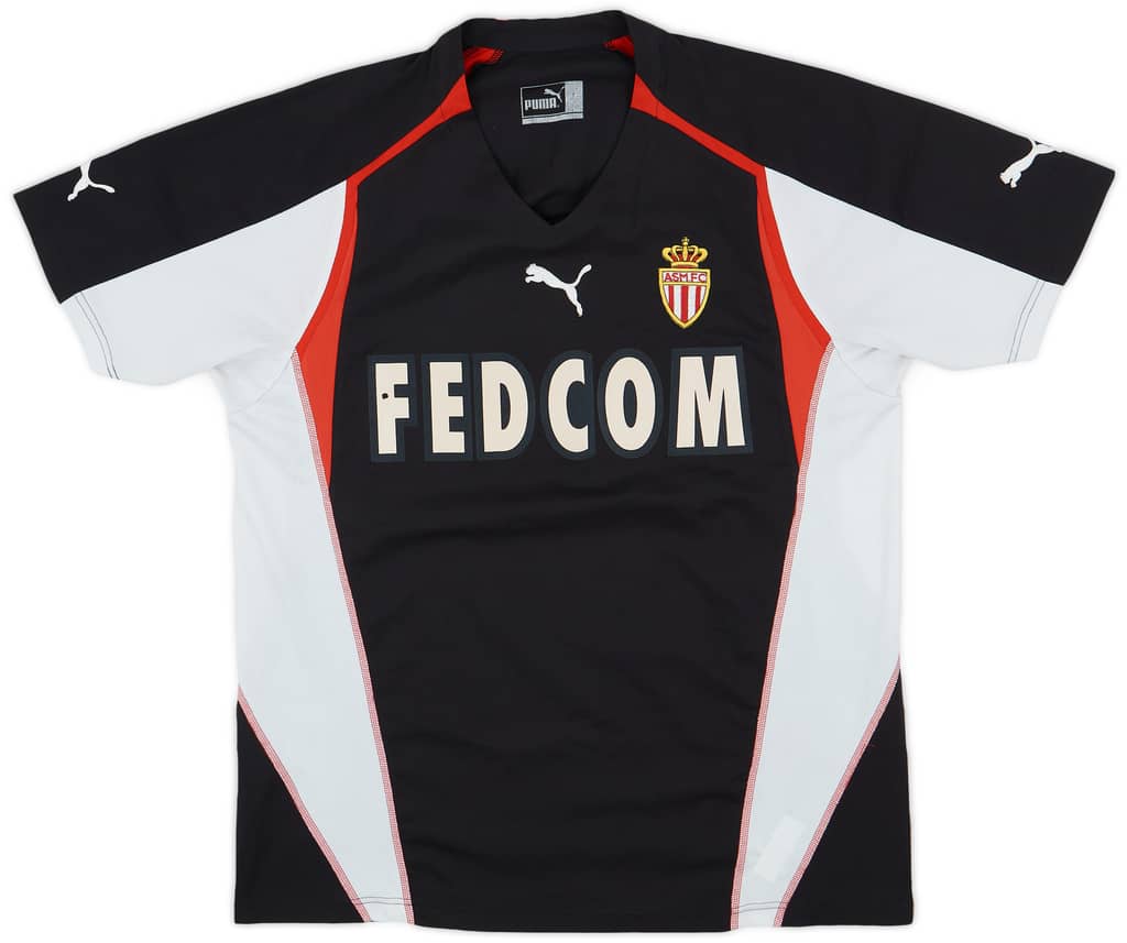 2004-05 Monaco Away Shirt Kallon #8 - 5/10 - (L)