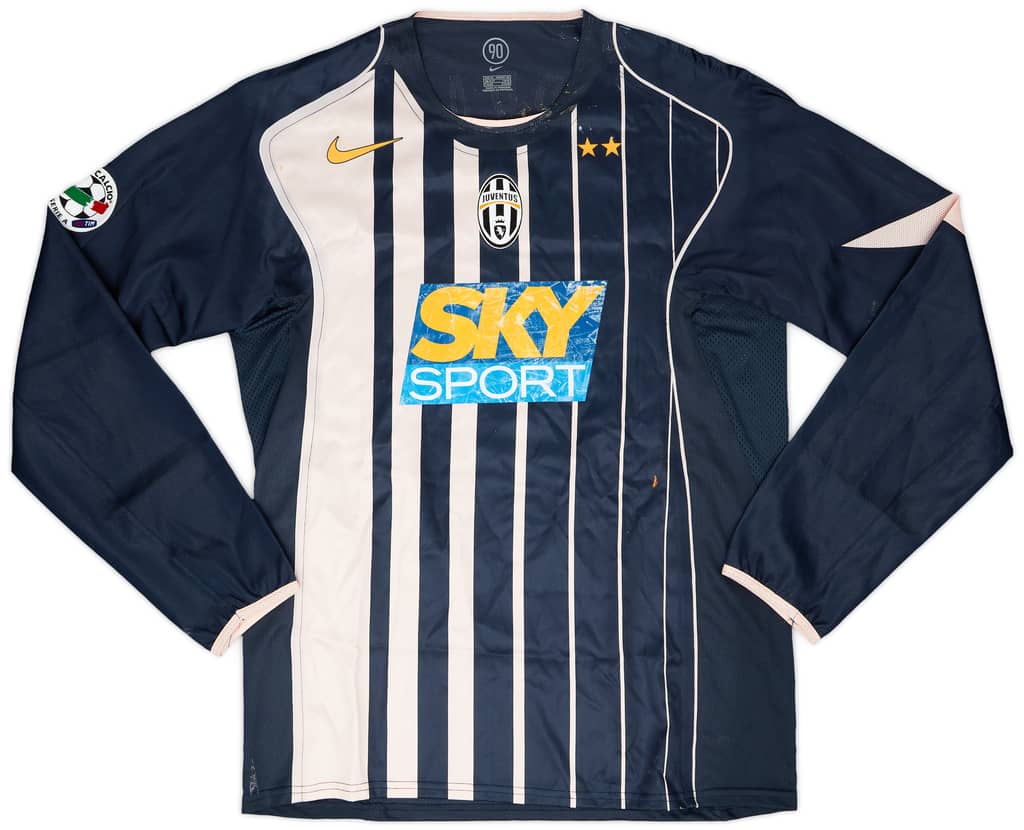 2004-05 Juventus Match Issue Away L/S Shirt Ferrara #2