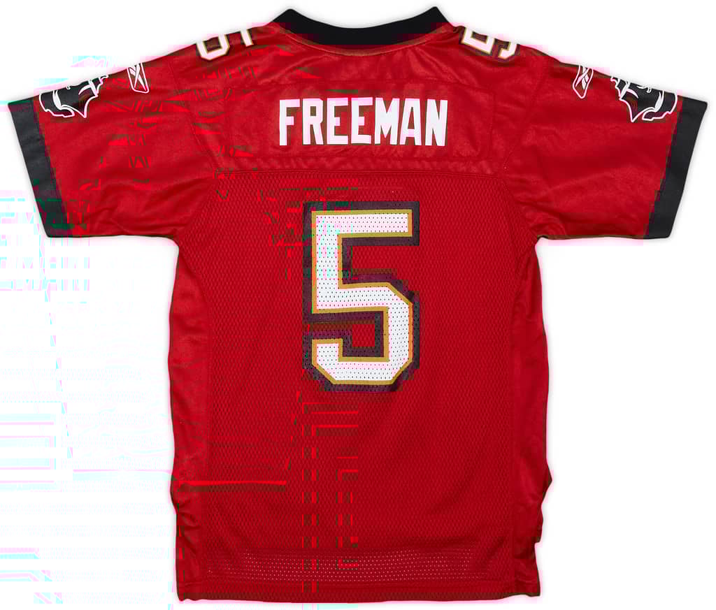 2009-11 Tampa Bay Buccaneers Freeman #5 Reebok On Field Home Jersey - 9/10 - (M.Boys)