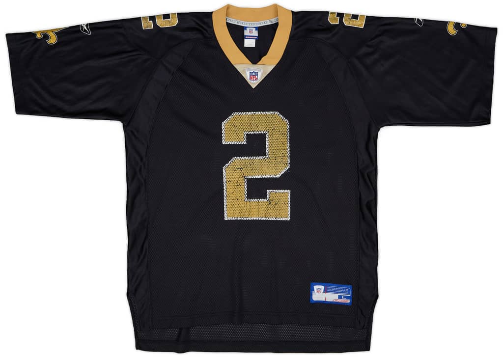 2002-04 New Orleans Saints Brooks #2 Reebok On Field Home Jersey - 4/10 - (L)
