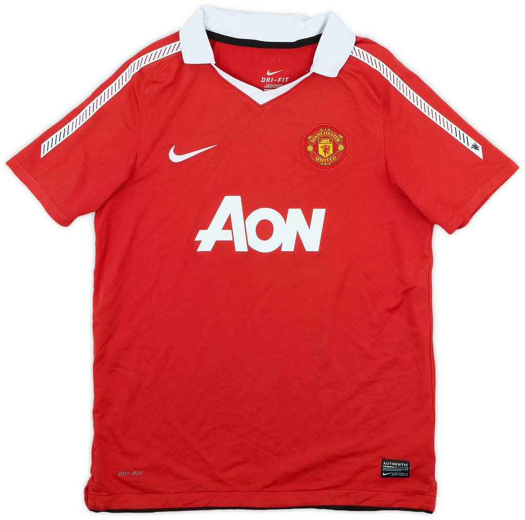 2010-11 Manchester United Home Shirt - 8/10 - (L.Boys)