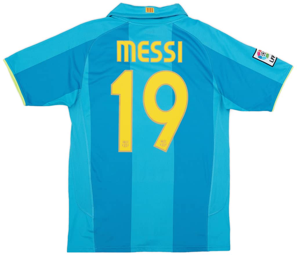 2007-09 Barcelona Away Shirt Messi #19 - 8/10 - (S)
