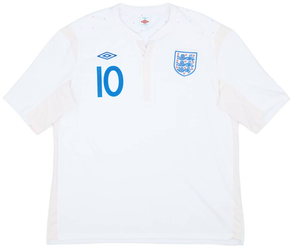 2010-11 England Home Shirt Rooney #10 - 6/10 - (XXL)