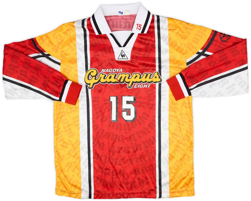 1998 Nagoya Grampus Match Issue Home L/S Shirt #15 (Suzuki)