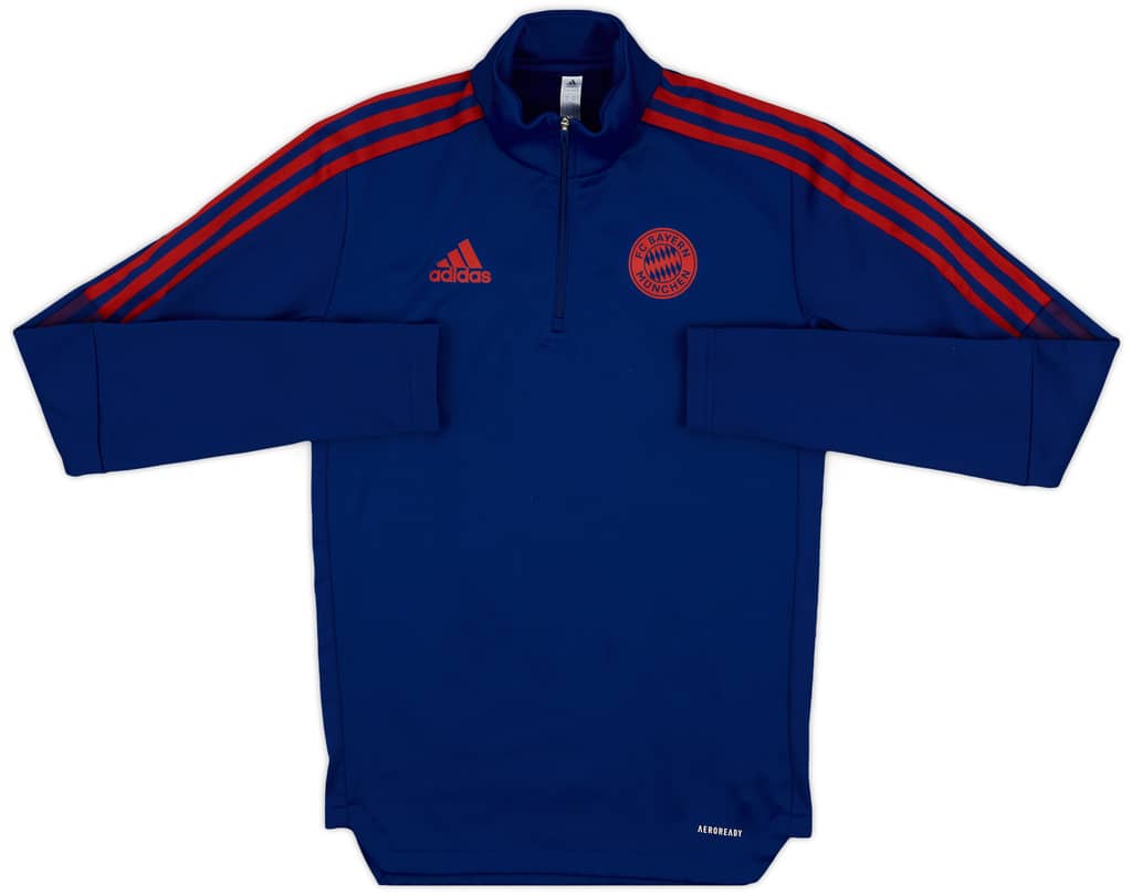 2021-22 Bayern Munich adidas 1/4 Zip Drill Top - 9/10 - (XS)