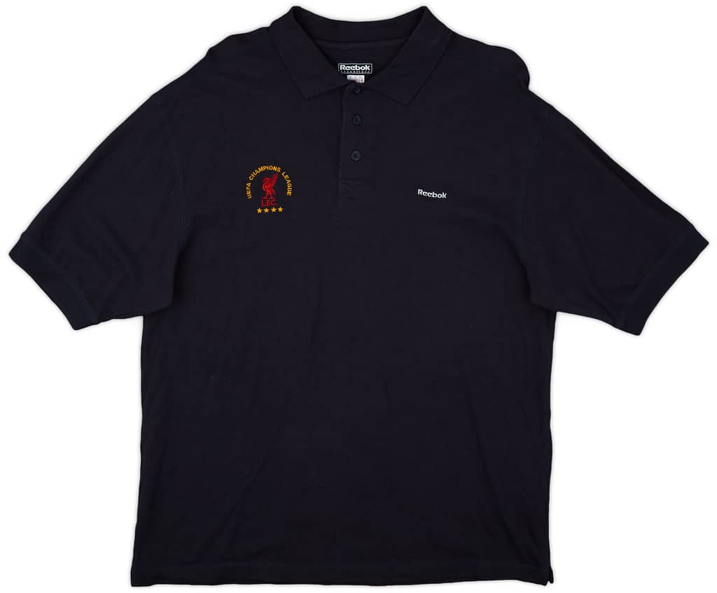 2002-03 Liverpool Reebok 'UEFA Champions League' Polo Shirt - 9/10 - (XL)