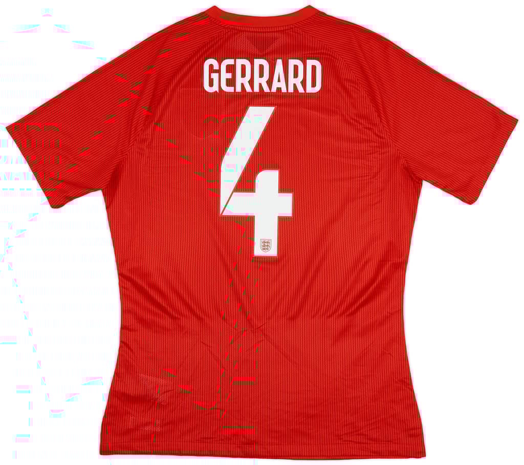 2014-15 England Authentic Away Shirt Gerrard #4 - 9/10 - (L)