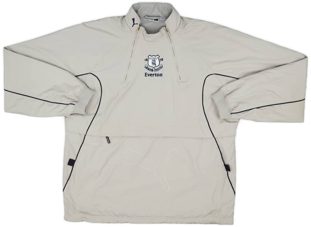 2000-02 Everton Puma 1/4 Zip Drill Top - 8/10 - (XXL)