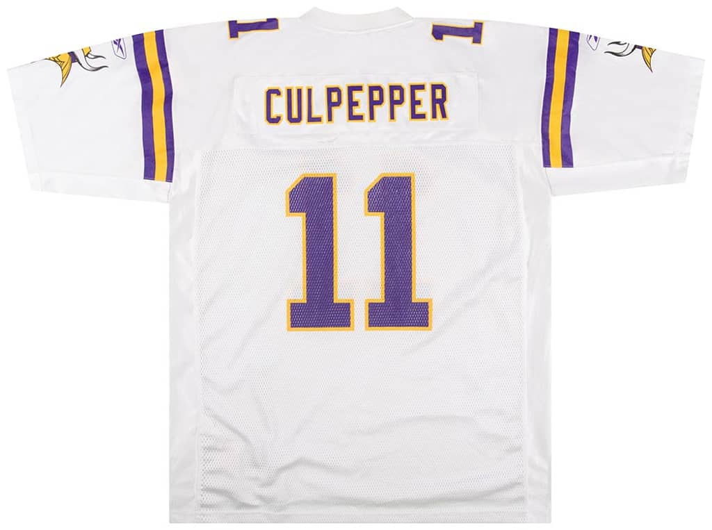 2002-04 Minnesota Vikings Culpepper #11 Reebok On Field Jersey (Away) XL