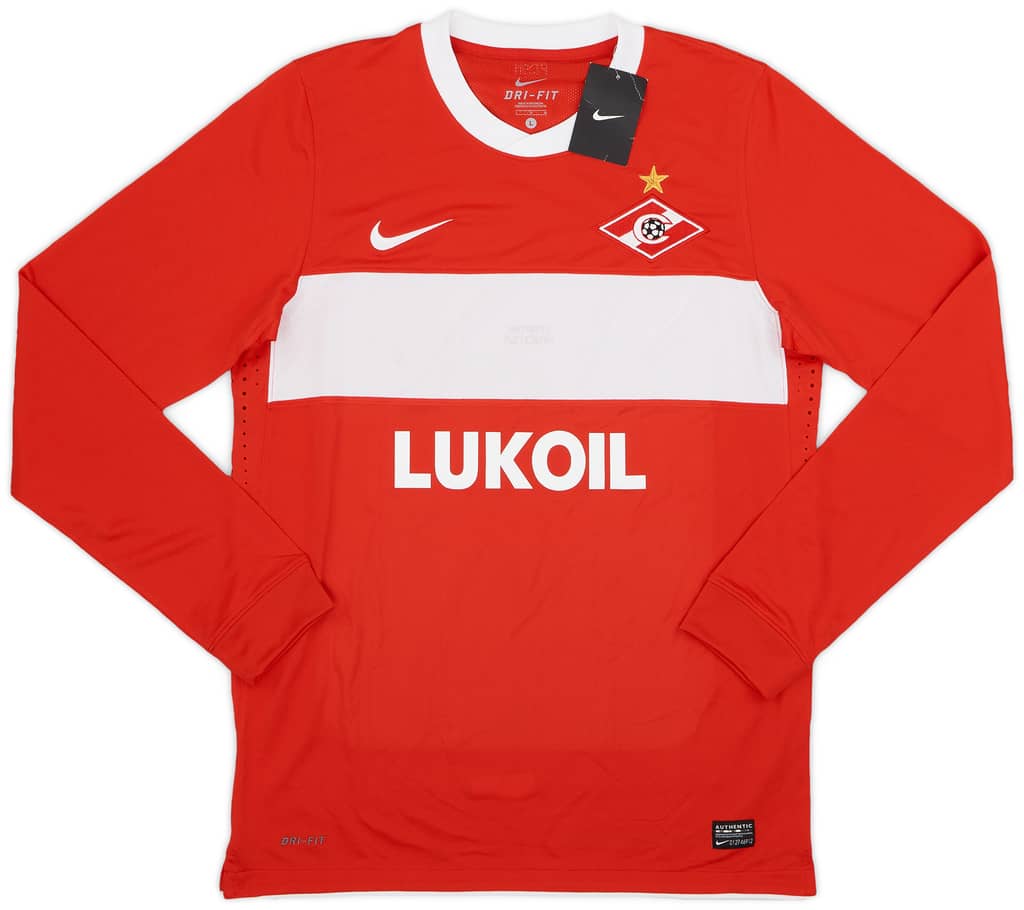 2010 Spartak Moscow Player Issue Cup Home L/S Shirt (L)