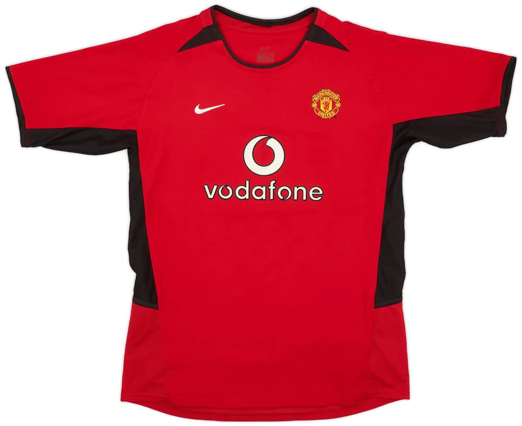 2002-04 Manchester United Home Shirt - 8/10 - (XL.Boys)