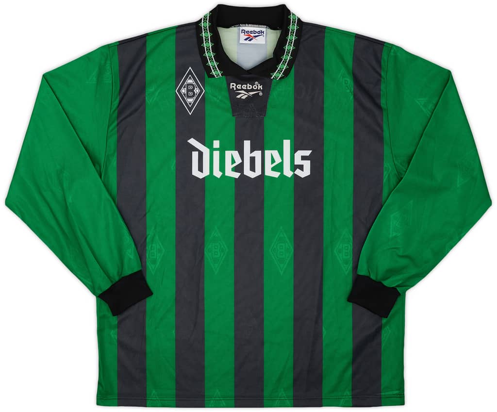 1995-96 Borussia Monchengladbach Away L/S Shirt - 8/10 - (XL)