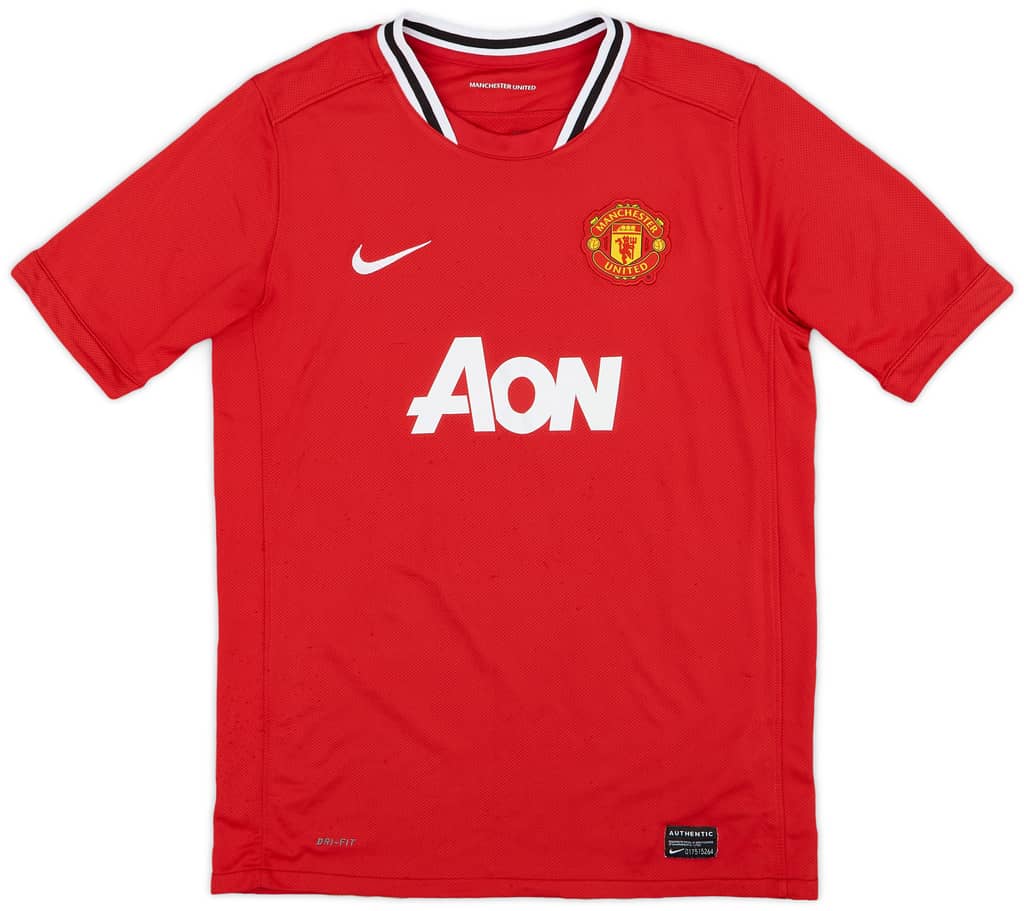 2011-12 Manchester United Home Shirt - 6/10 - (XL.Boys)