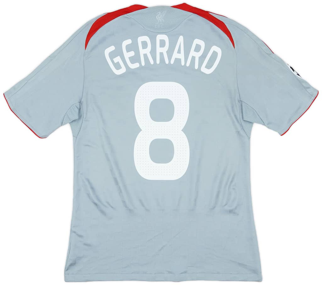 2008-09 Liverpool Away Shirt Gerrard #8 - 6/10 - (S)