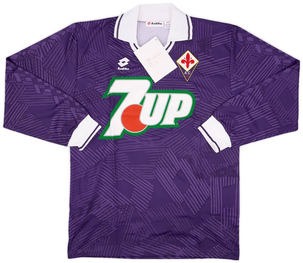 1992-93 Fiorentina Player Issue Home L/S Shirt (M)