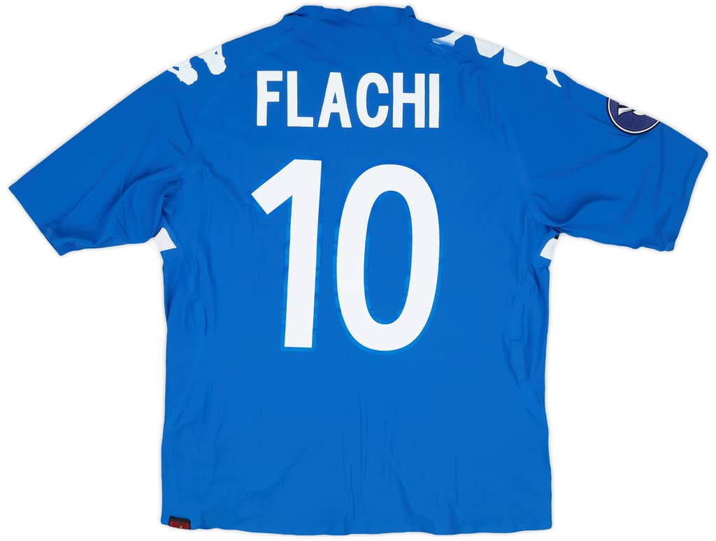 2005-06 Sampdoria Match Issue UEFA Cup Home Shirt Flachi #10