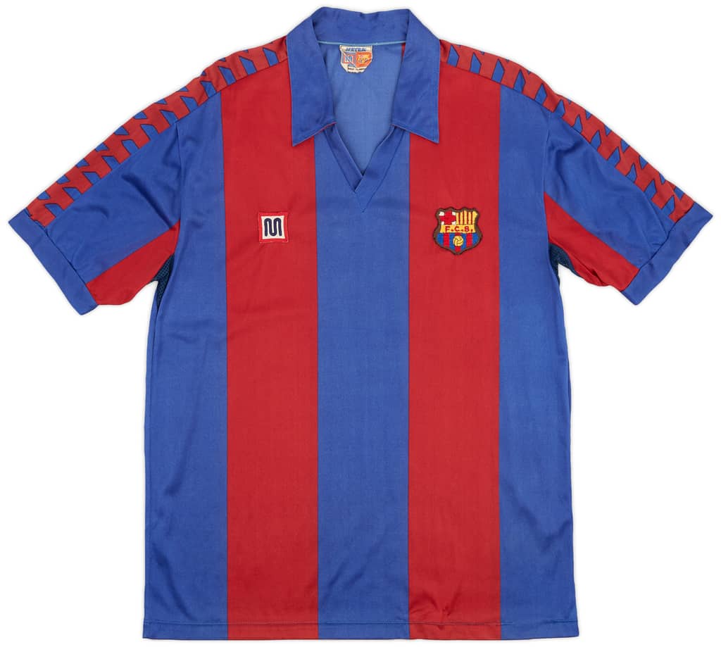 1984-89 Barcelona Home Shirt - 9/10 - (L)