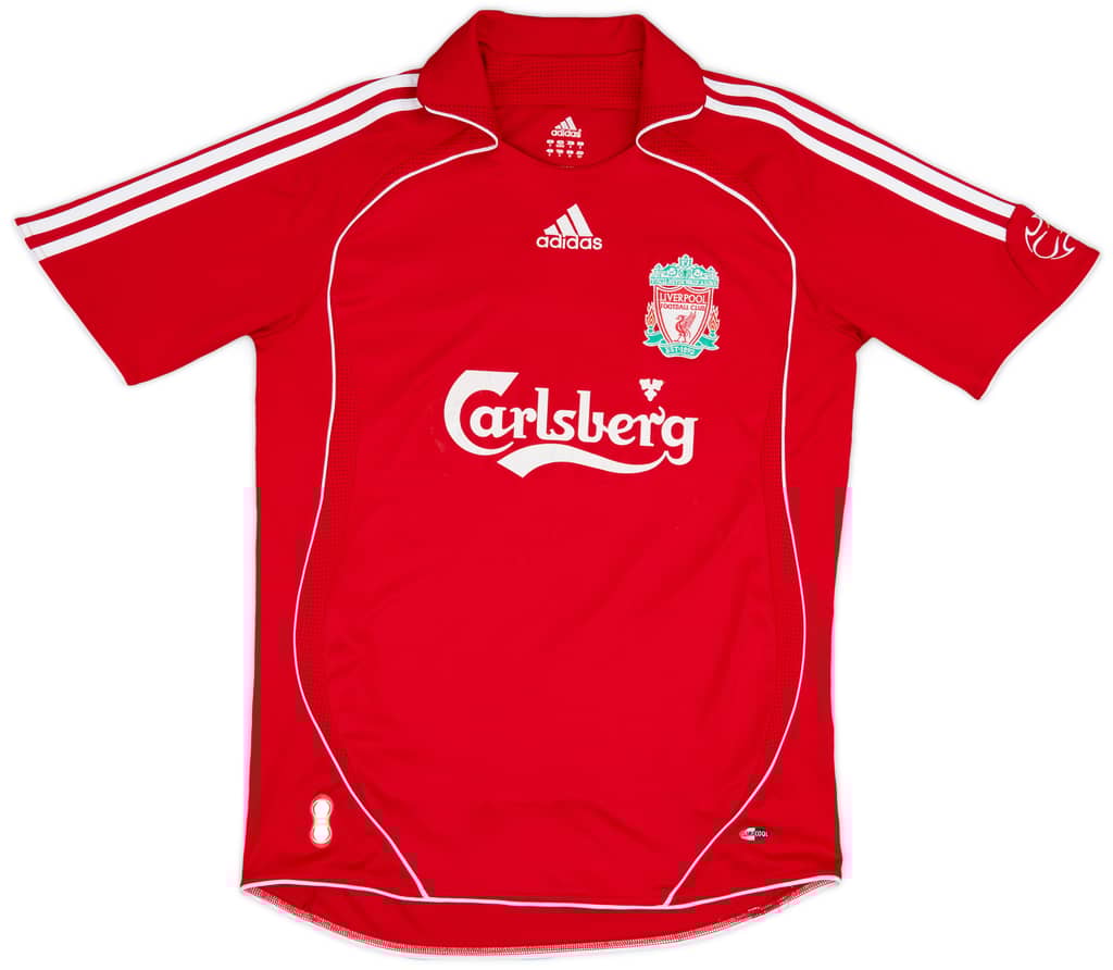 2006-08 Liverpool Home Shirt Gerrard #8 - 7/10 - (S)
