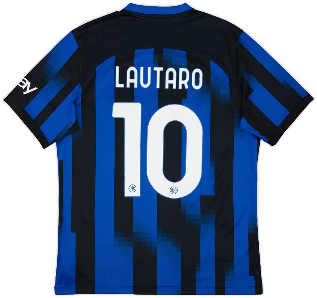 2023-24 Inter Milan Home Shirt Lautaro #10 - 8/10 - (L)