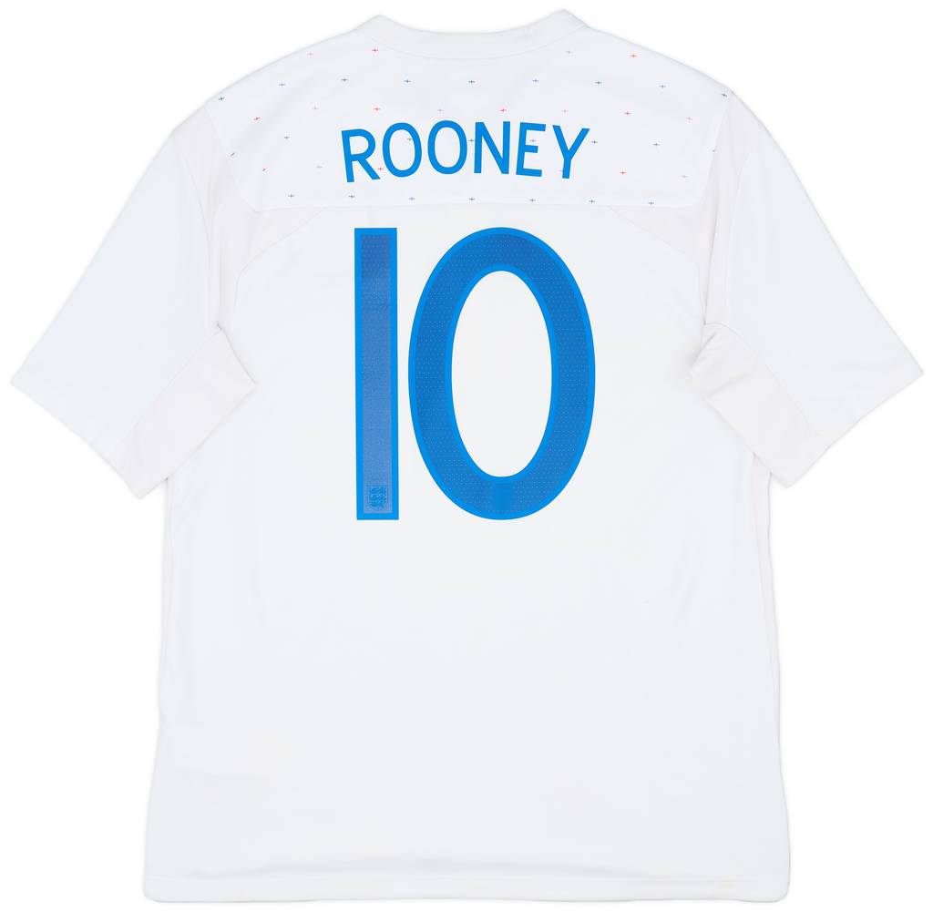 2010-11 England Home Shirt Rooney #10 - 8/10 - (L)