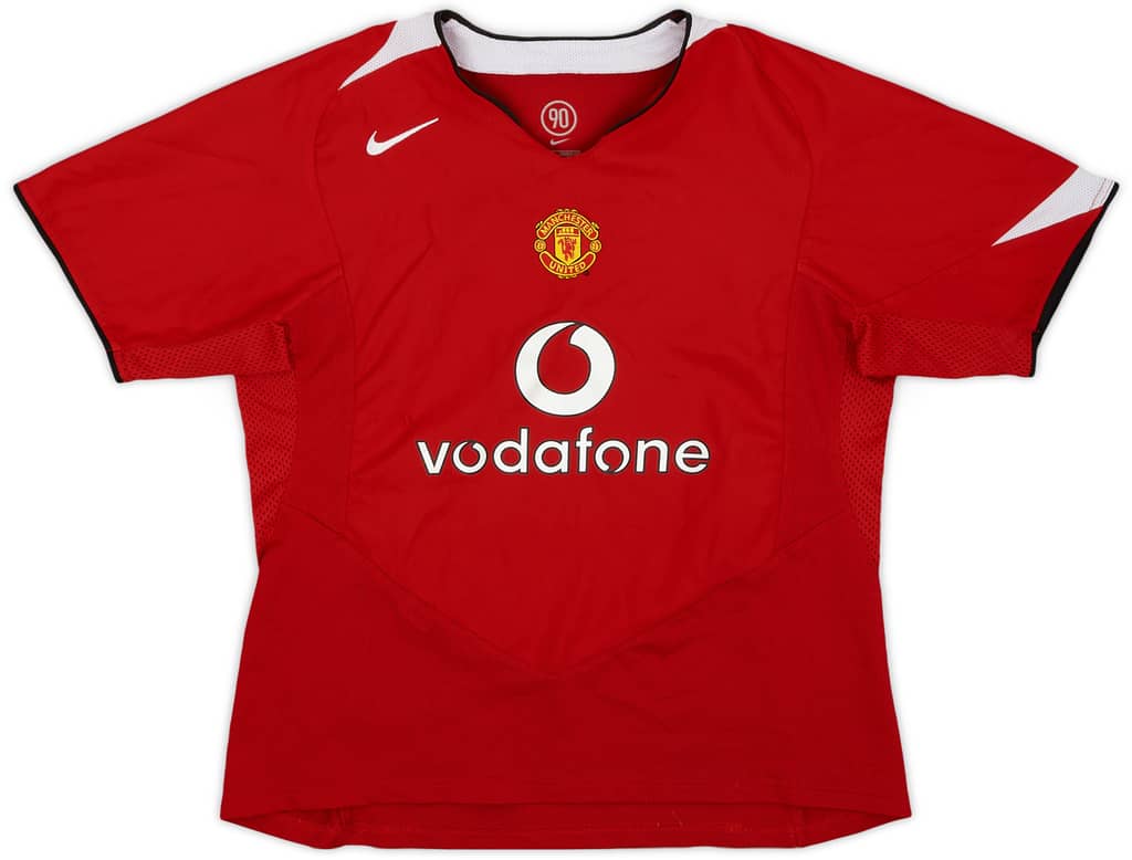 2004-06 Manchester United Home Shirt - 9/10 - (L.Boys)