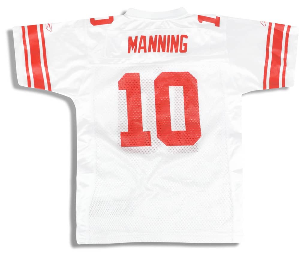 2005-06 New York Giants Manning #10 Reebok On Field Jersey (Away) Y