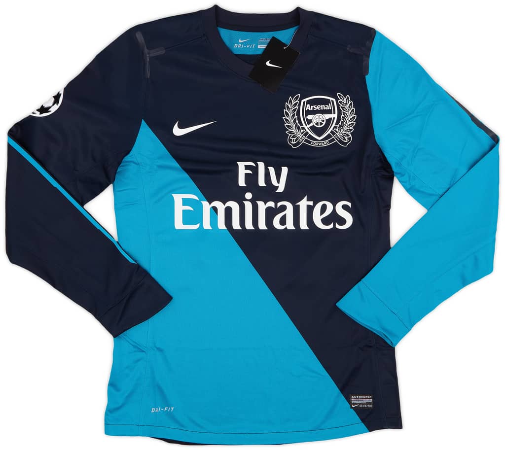 2011-12 Arsenal Player Issue Away L/S Shirt Henry #12 (M)